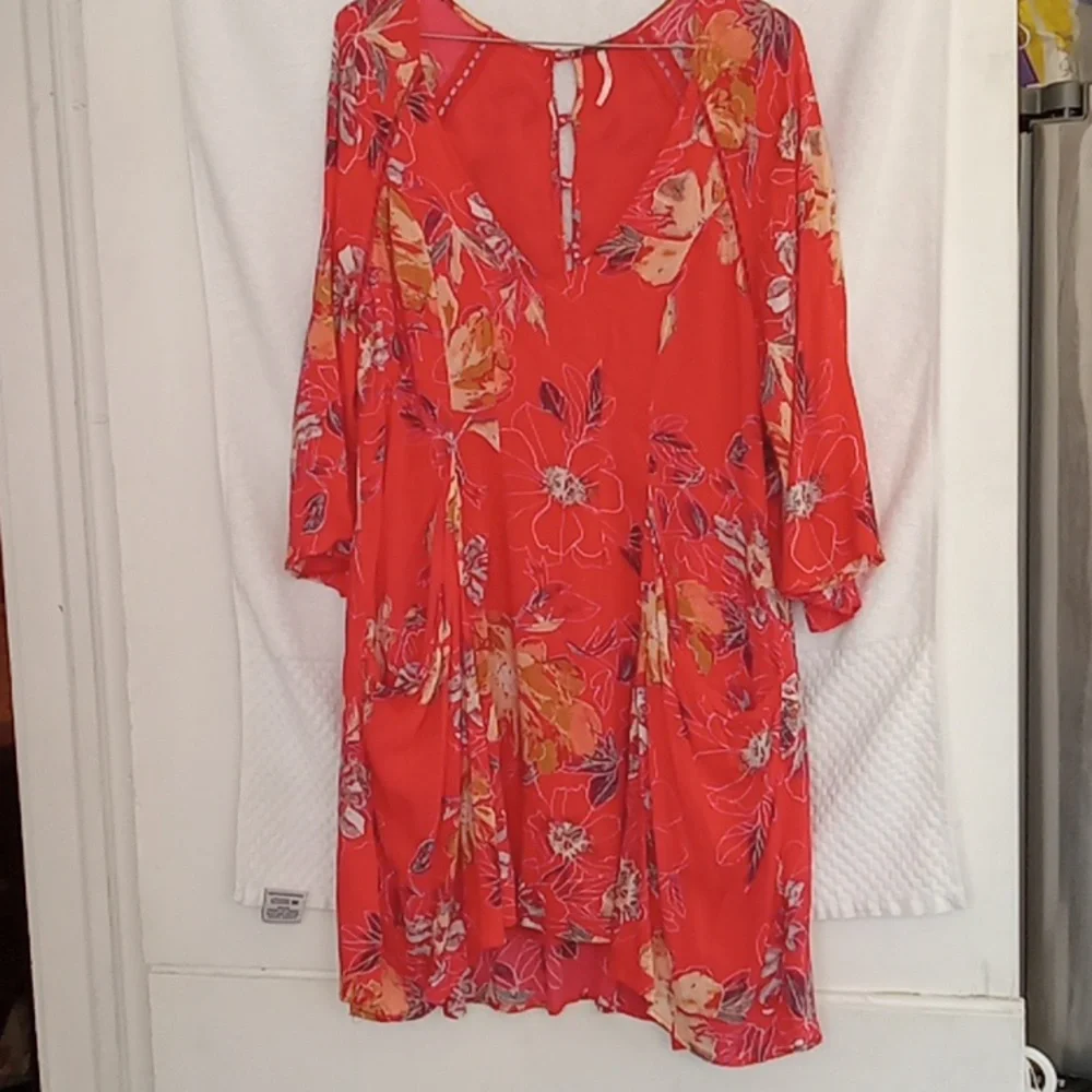 Free People | Dresses | Free People Flowy Lined Dress Rn 667 | Poshmark